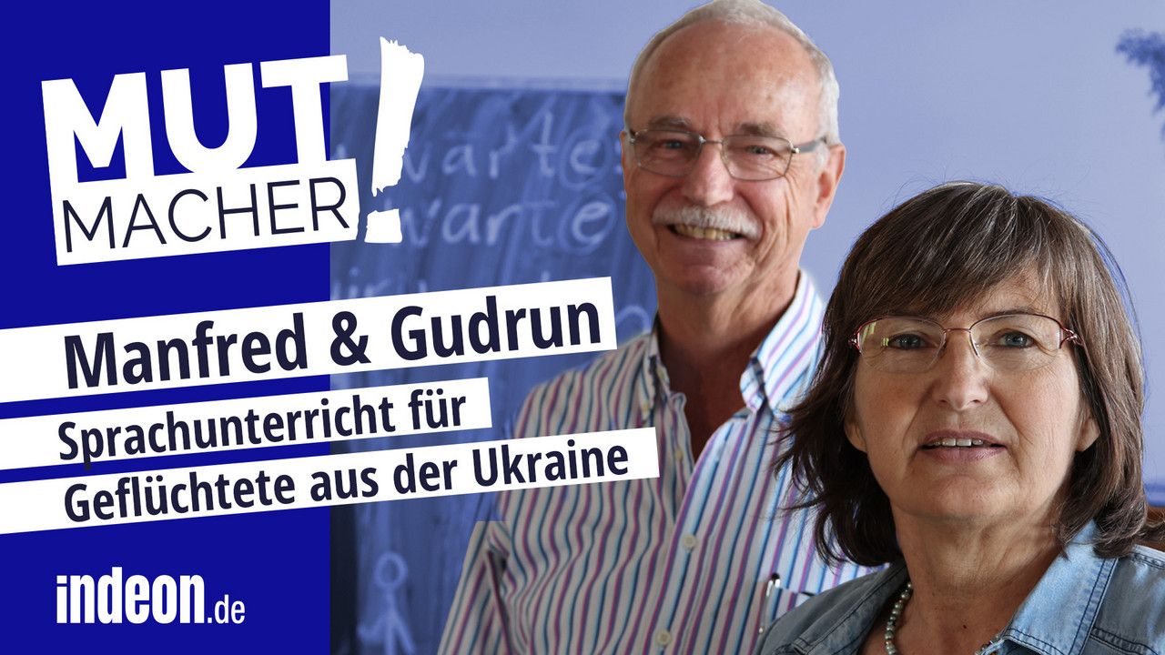 Manfred und Gudrun geben ehrenamtlich Deutschkurse.