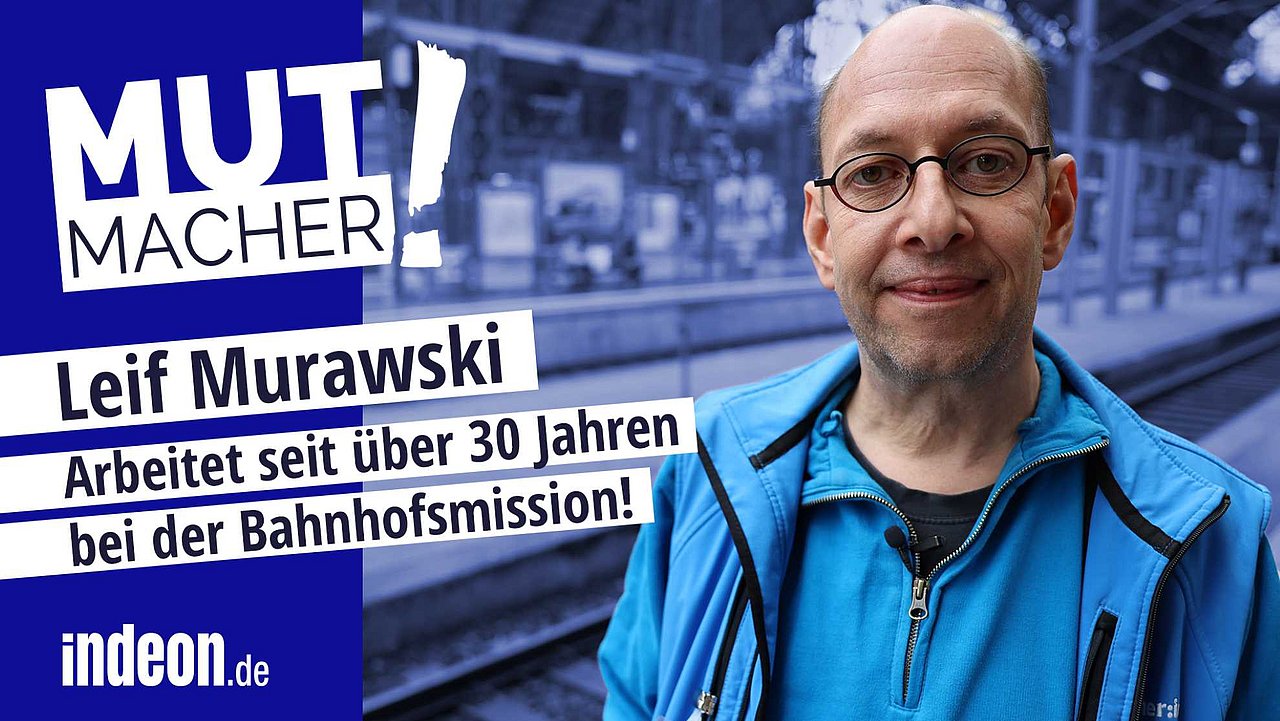 Leif Murawski arbeitet seit über 30 Jahren bei der Frankfurter Bahnhofsmission