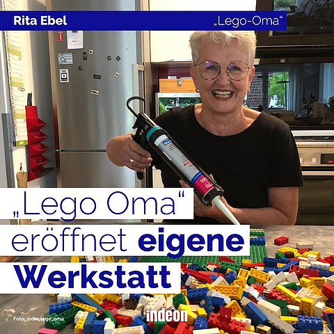 Lego-Oma Rita Ebel eröffnet eigene Werkstatt