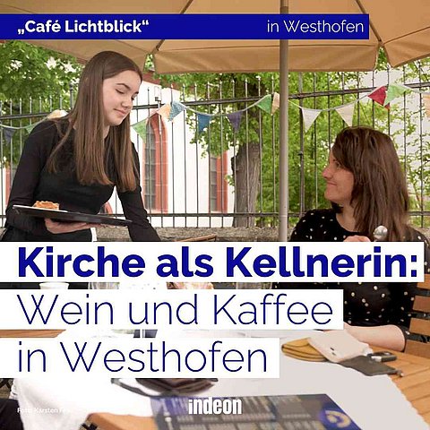 Kirche als Kellnerin: Wein und Kaffee in Westhofen