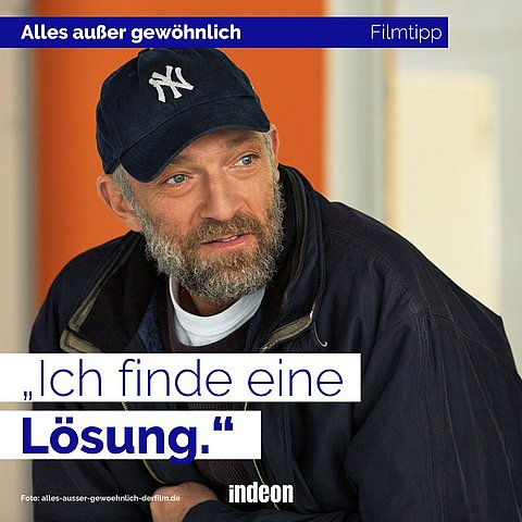 Bruno (gespielt von Eric Toledano) kümmert sich um autistische Jugendliche und seine Azubis.