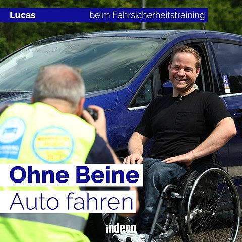 Ohne Beine Auto fahren