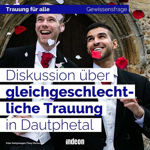 Gleichgeschlechtliche Trauung sorgt für Diskussionen