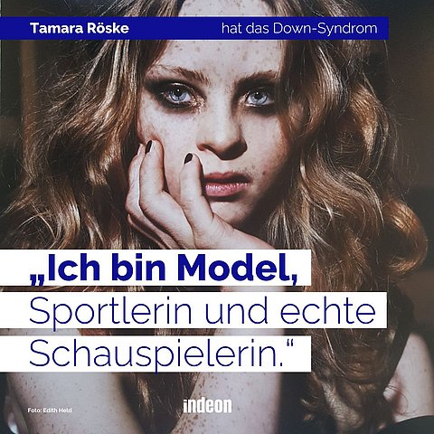 Model mit Down-Syndrom Tamara Röske