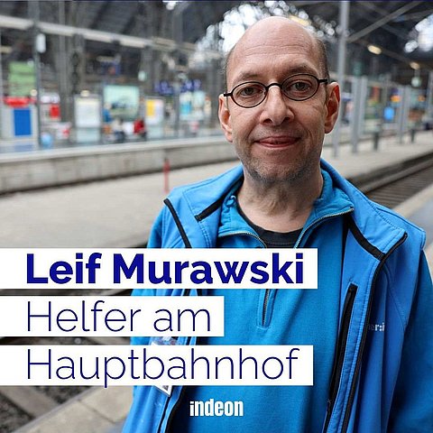 Leif Murawski arbeitet als Sozialhelfer bei der Frankfurter Bahnhofsmssion.