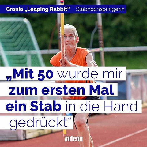 Grania "Leaping Rabbit": "Mit 50 wurde mir zum ersten Mal ein Stab in die Hand gedrückt"