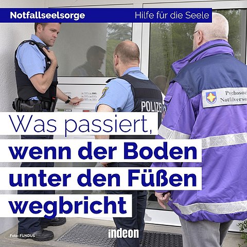 Notfallseelsorge: Wenn der Boden unter den Füßen wegbricht