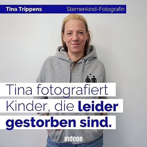 Tina fotografiert Kinder, die leider bei der Geburt gestorben sind