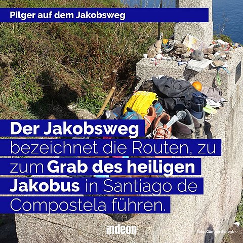 Auf dem Jakobsweg pilgern