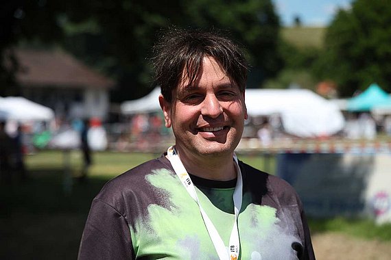 Pfarrer Henning Reinhardt beim Dirty Church Run 2024