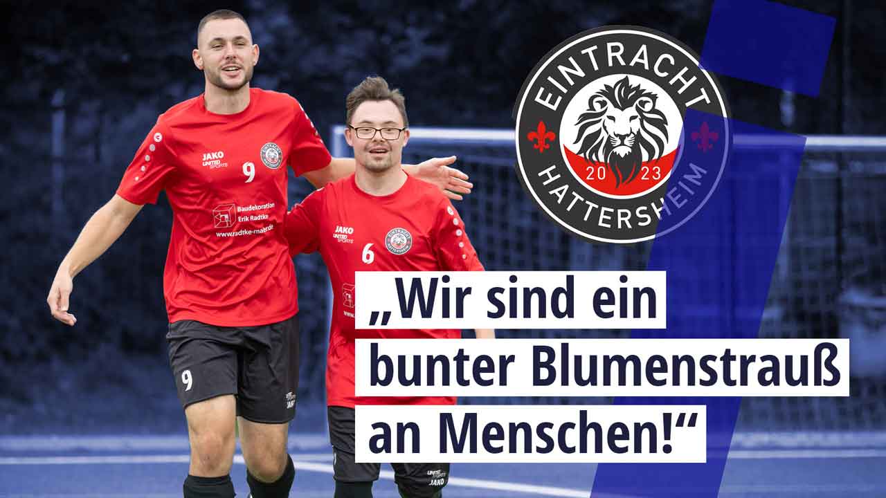 Spieler beim inklusiven Fußballclub Eintracht Hattersheim